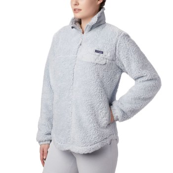 Columbia Harborside II Heavy Weight Fleece Full Zip, Chamarras Grises Para Mujer | 045238-KXY